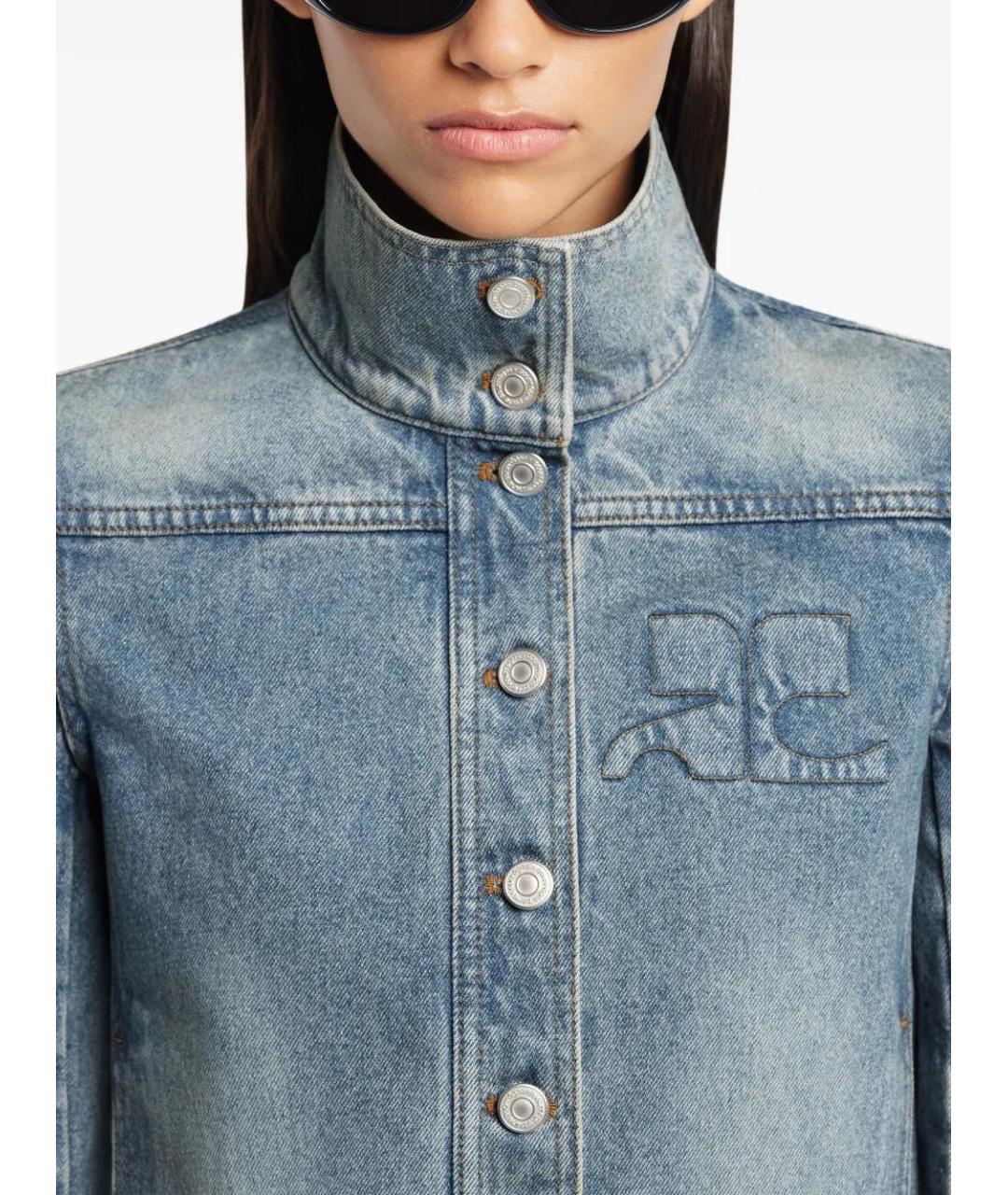 COURREGES Синяя деним куртка, фото 5