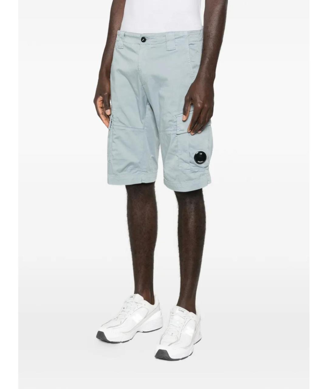 CP COMPANY Голубые хлопковые шорты, фото 3