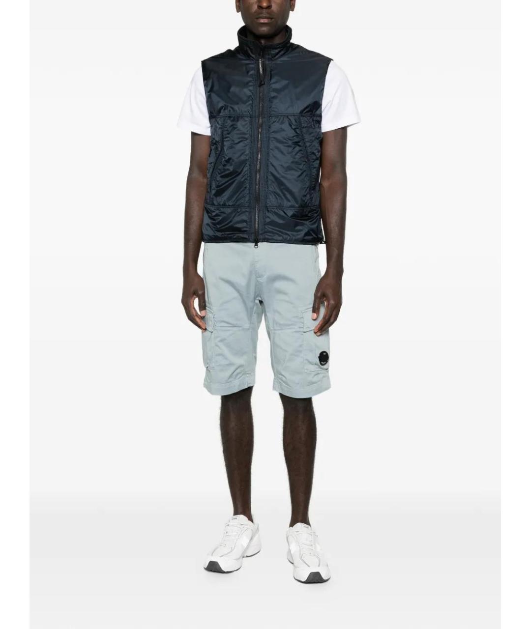 CP COMPANY Голубые хлопковые шорты, фото 2