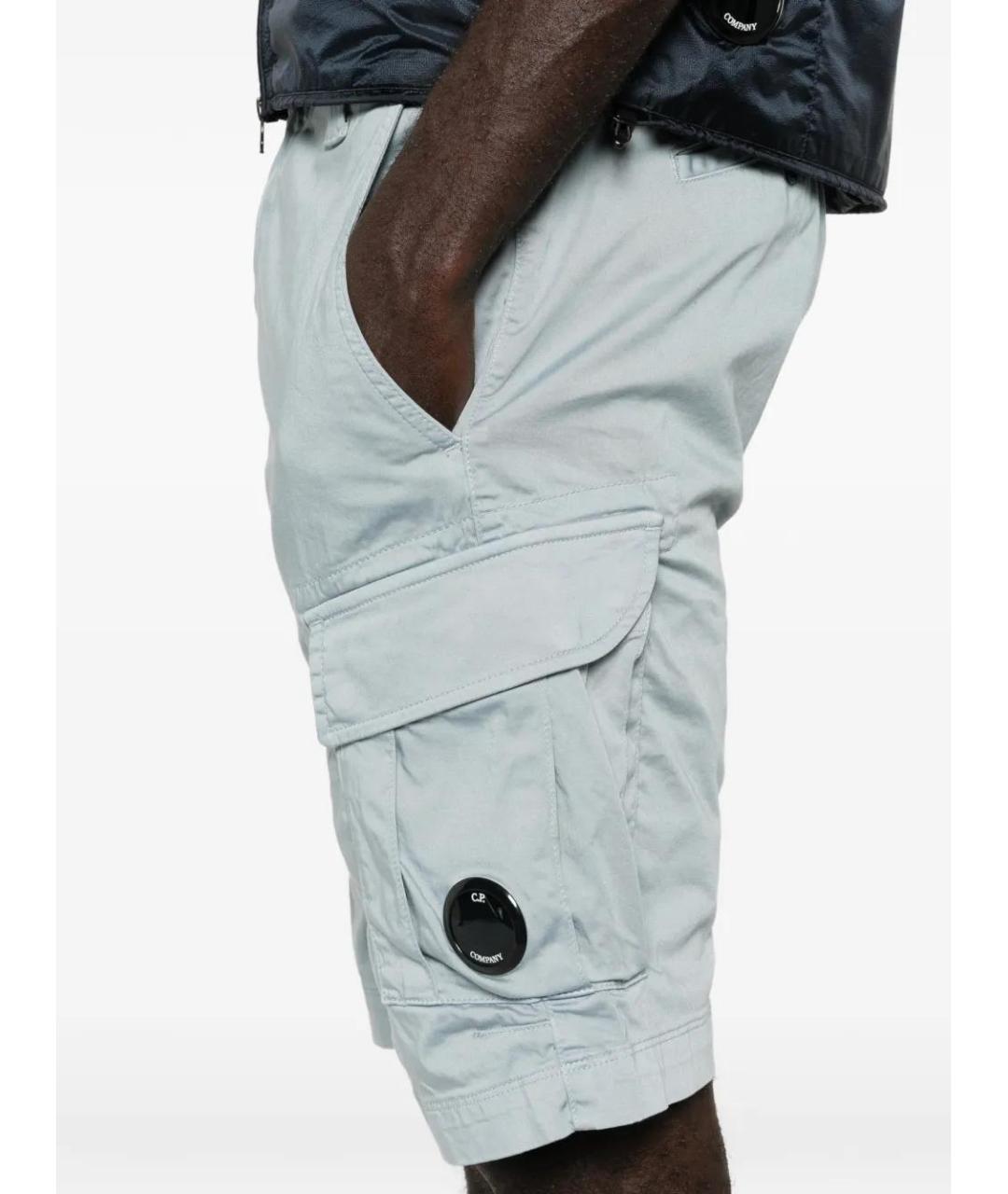 CP COMPANY Голубые хлопковые шорты, фото 5