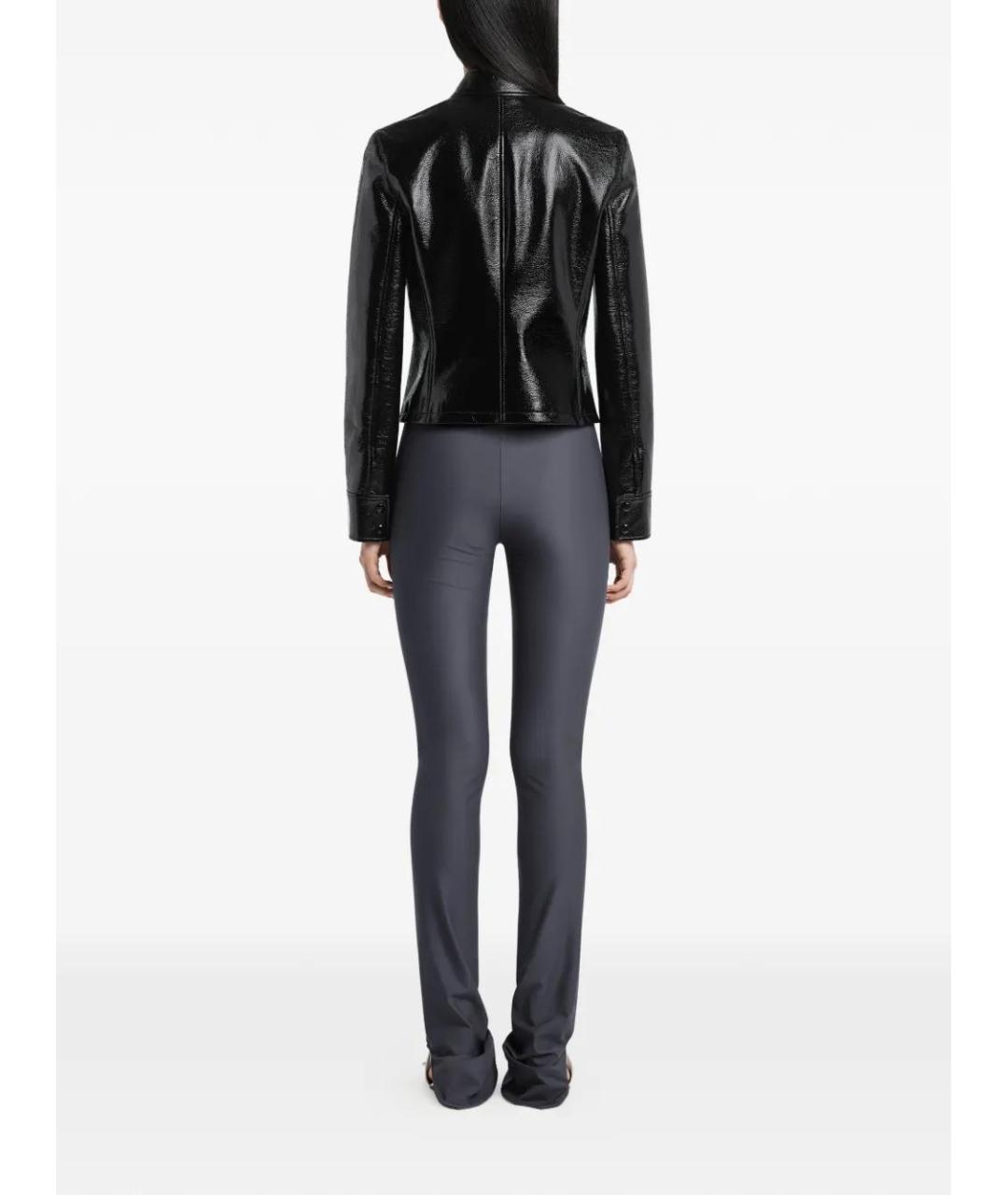 COURREGES Черная хлопковая куртка, фото 4