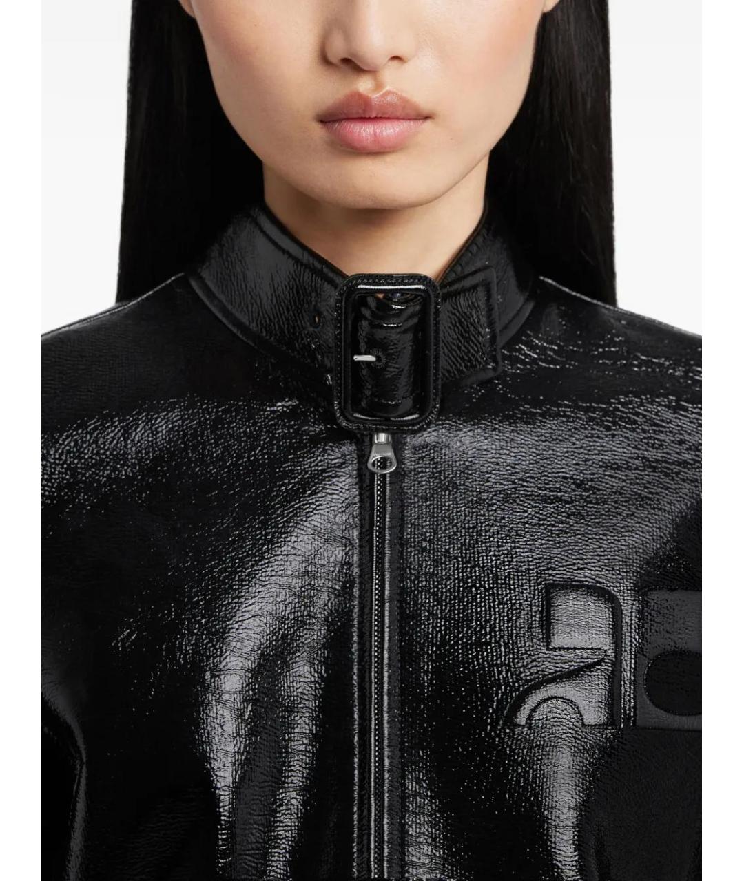 COURREGES Черная хлопковая куртка, фото 5