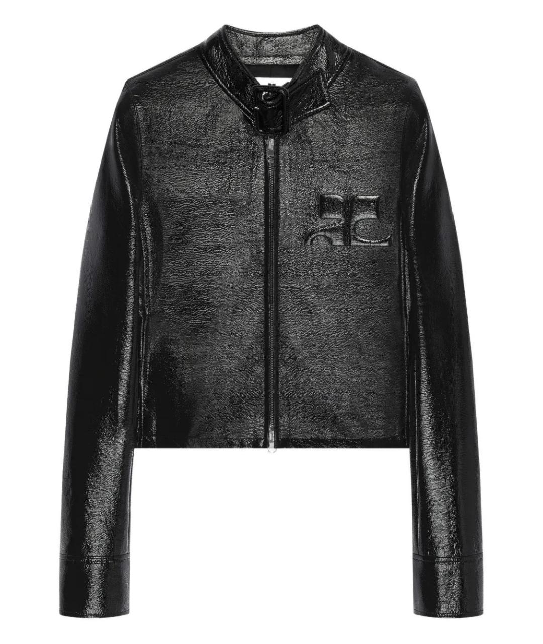 COURREGES Черная хлопковая куртка, фото 1