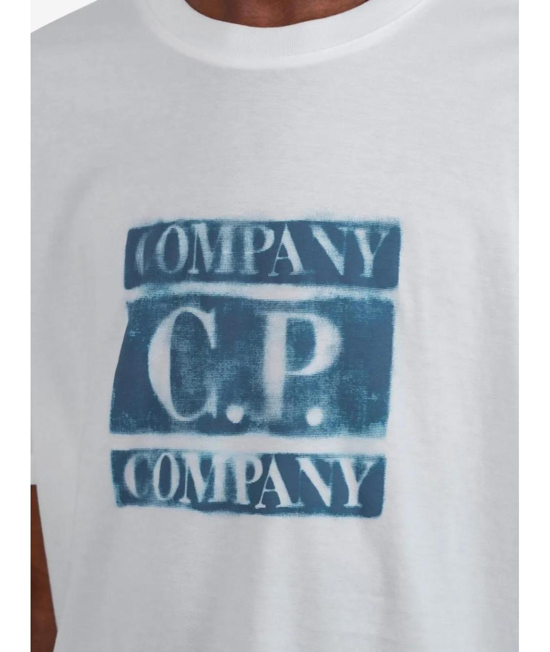 CP COMPANY Белая вискозная футболка, фото 4