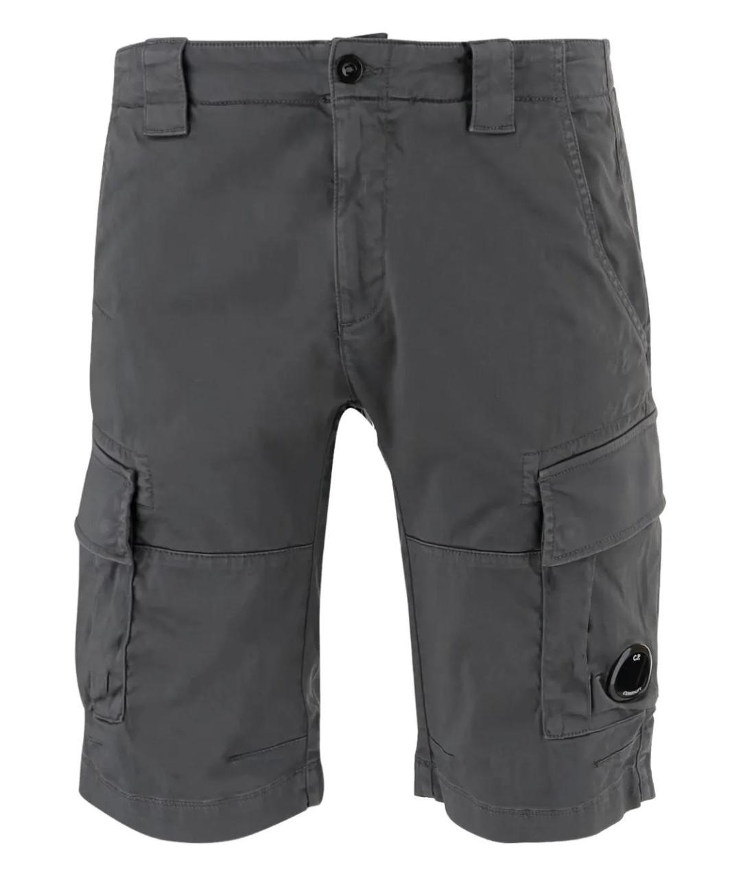 CP COMPANY Серые хлопковые шорты, фото 1