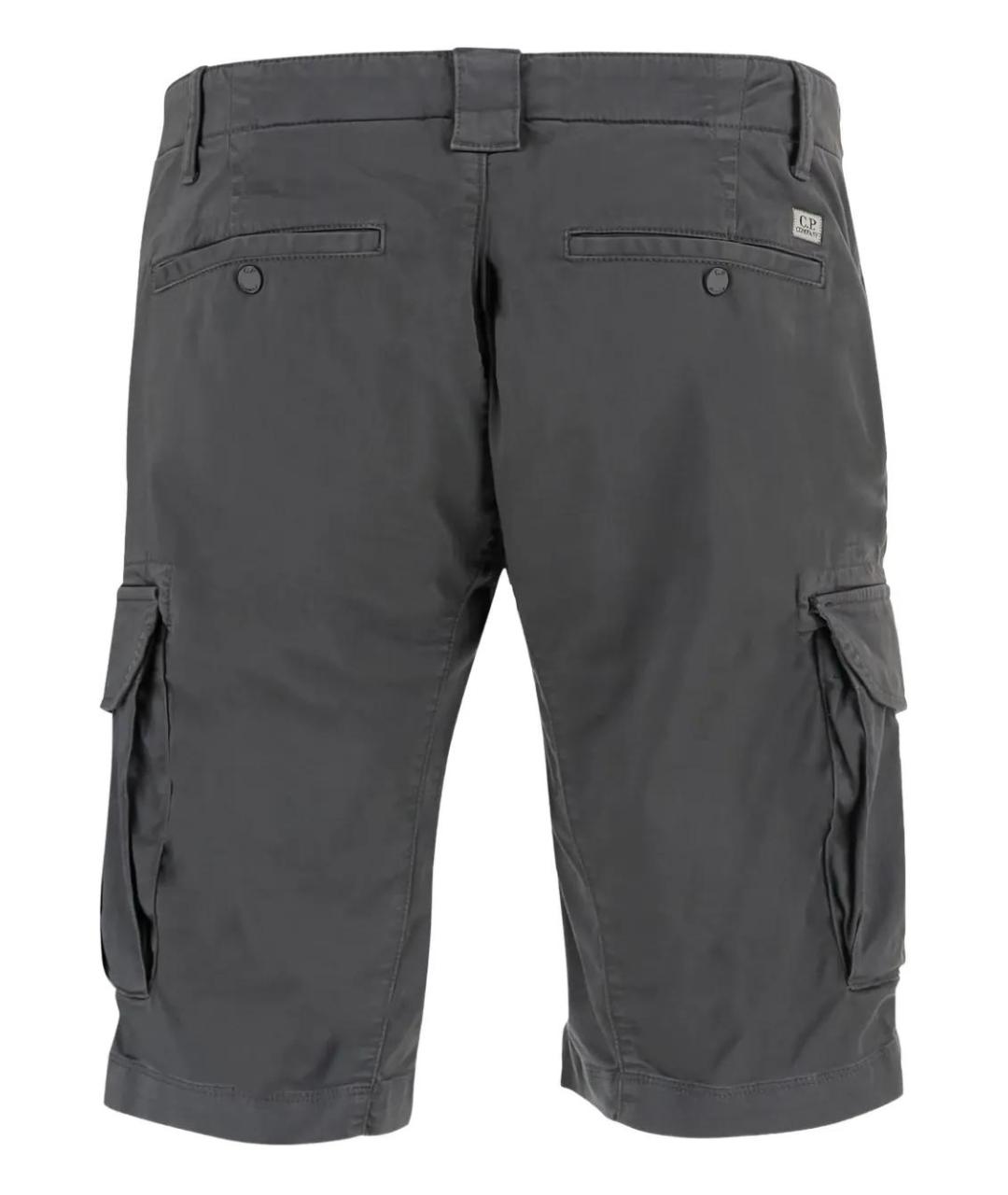 CP COMPANY Серые хлопковые шорты, фото 2