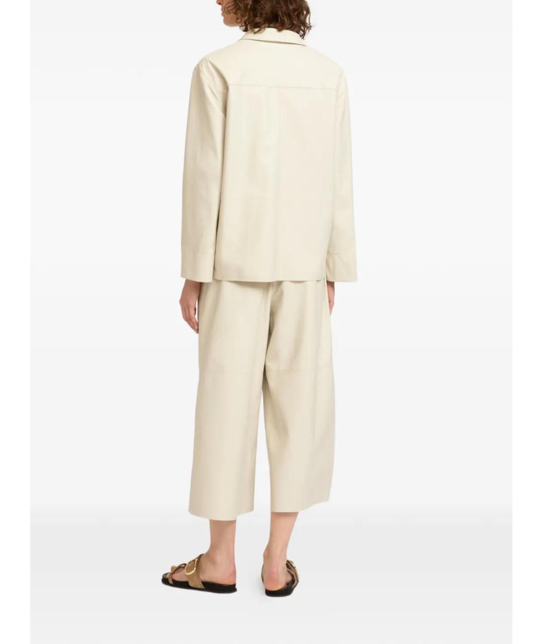 YVES SALOMON Бежевая кожаная куртка, фото 3