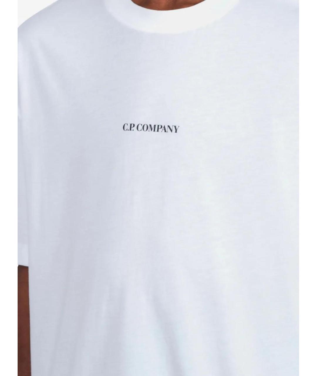 CP COMPANY Белая хлопковая футболка, фото 5