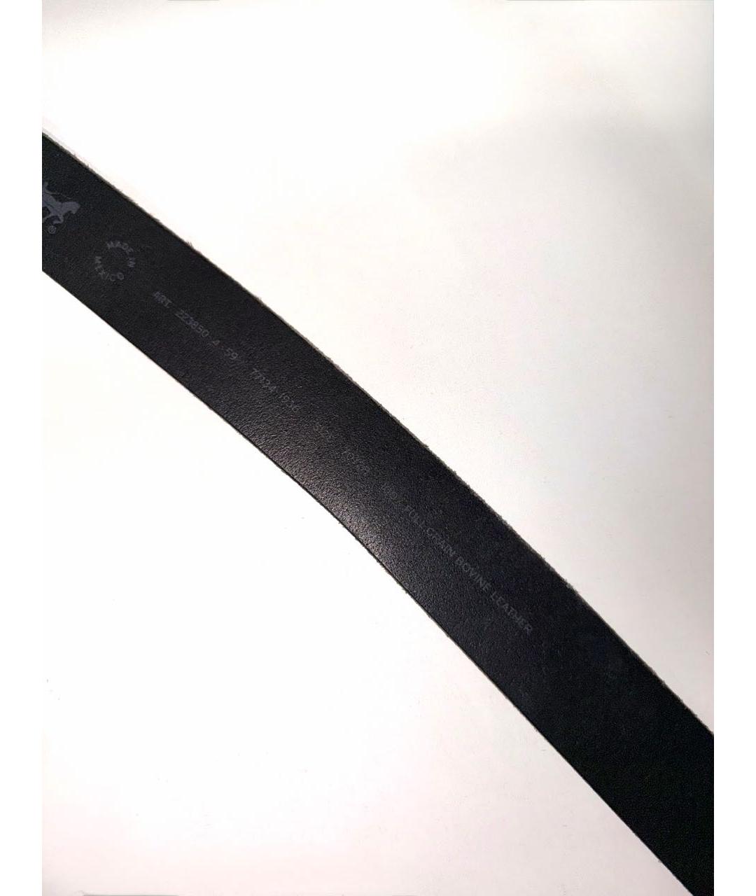 LEVI'S Черный кожаный ремень, фото 5