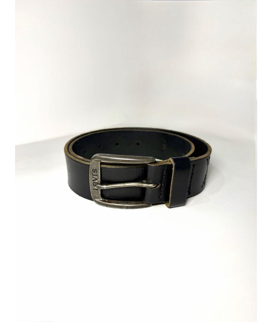 LEVI'S Черный кожаный ремень, фото 6