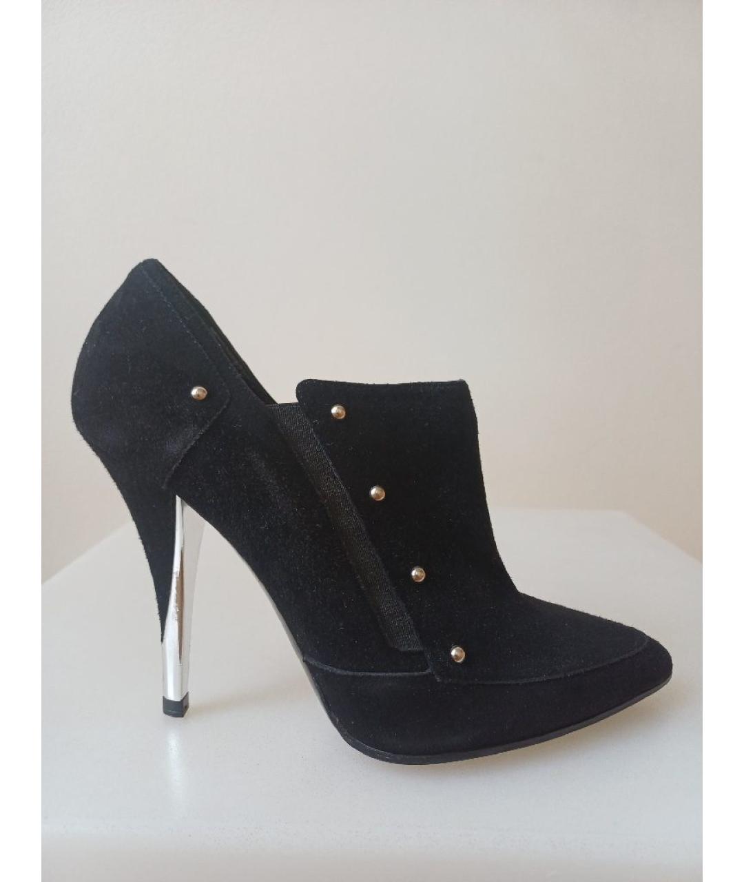CASADEI Черные замшевые ботильоны, фото 10
