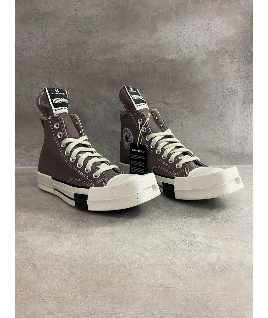 RICK OWENS DRKSHDW Коричневые кеды, фото 2