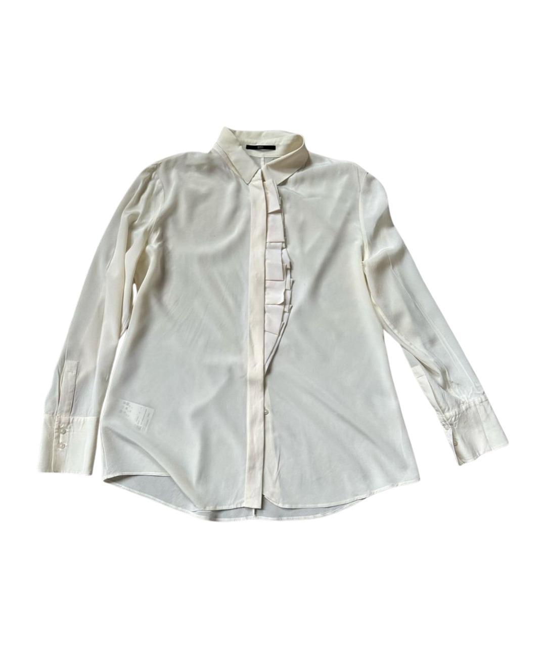 HUGO BOSS Белая шелковая блузы, фото 1