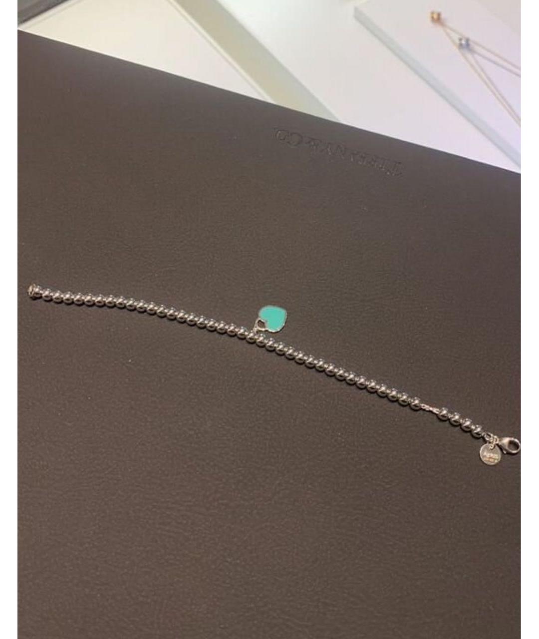 TIFFANY&CO Бирюзовый серебряный браслет, фото 2