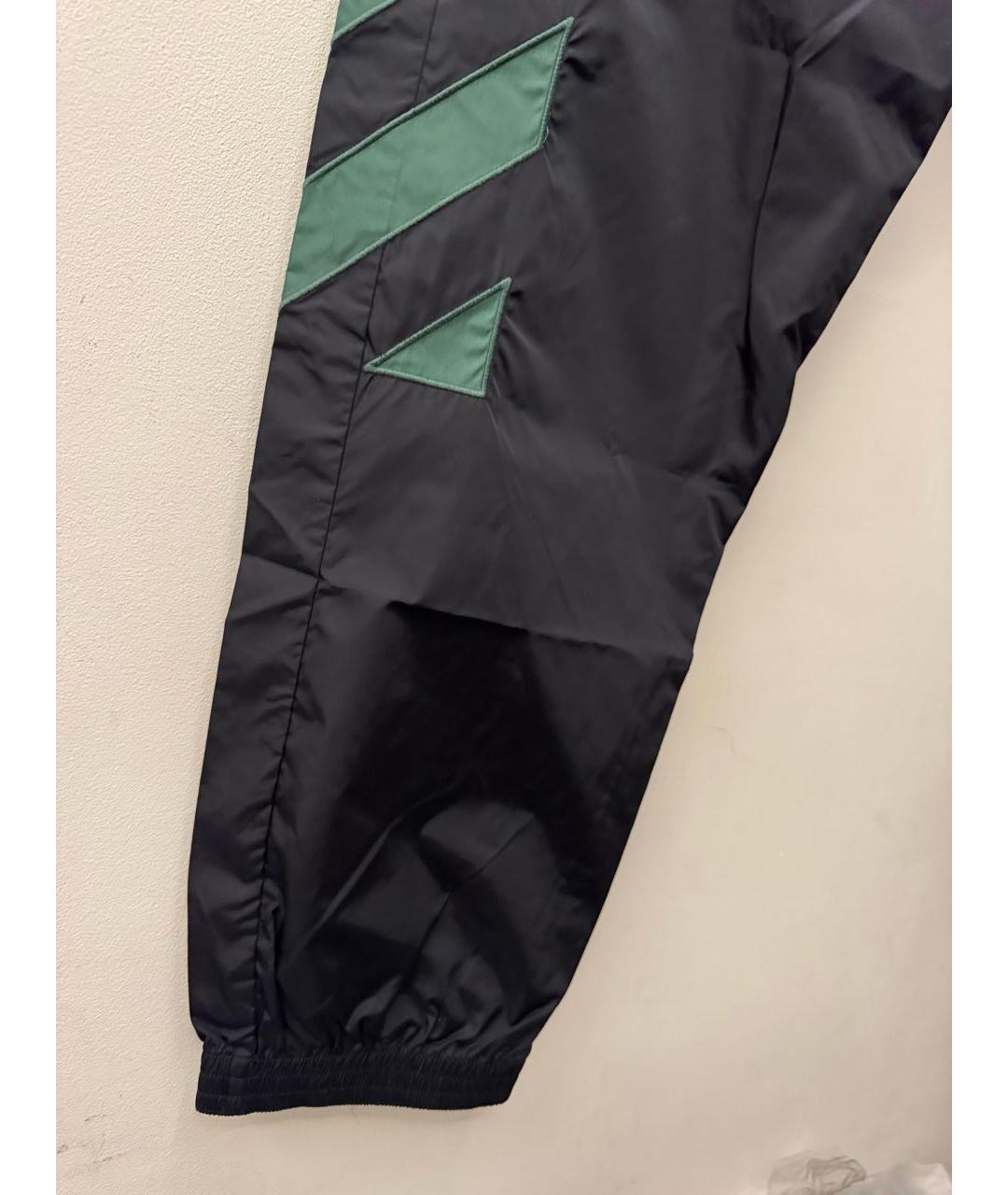 OFF-WHITE Черные полиамидовые повседневные брюки, фото 4