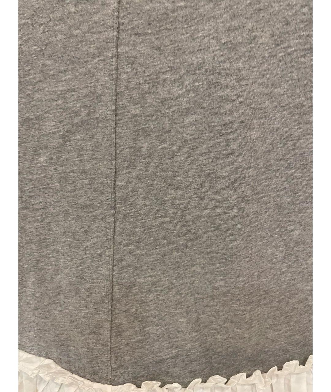 MARNI Серая хлопковая футболка, фото 2