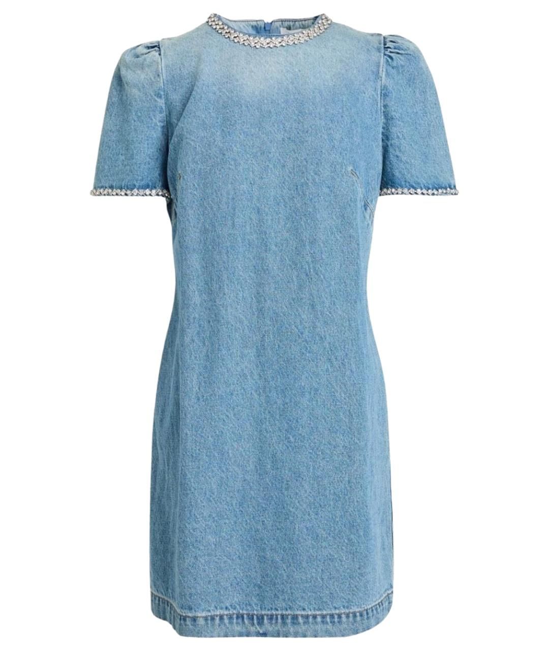 ZIMMERMANN Голубое хлопковое коктейльное платье, фото 1