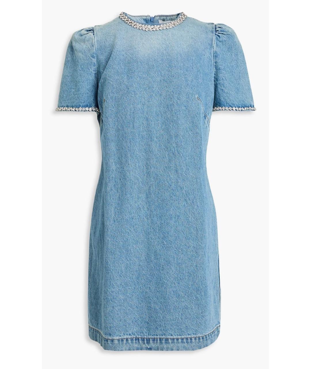 ZIMMERMANN Голубое хлопковое коктейльное платье, фото 5