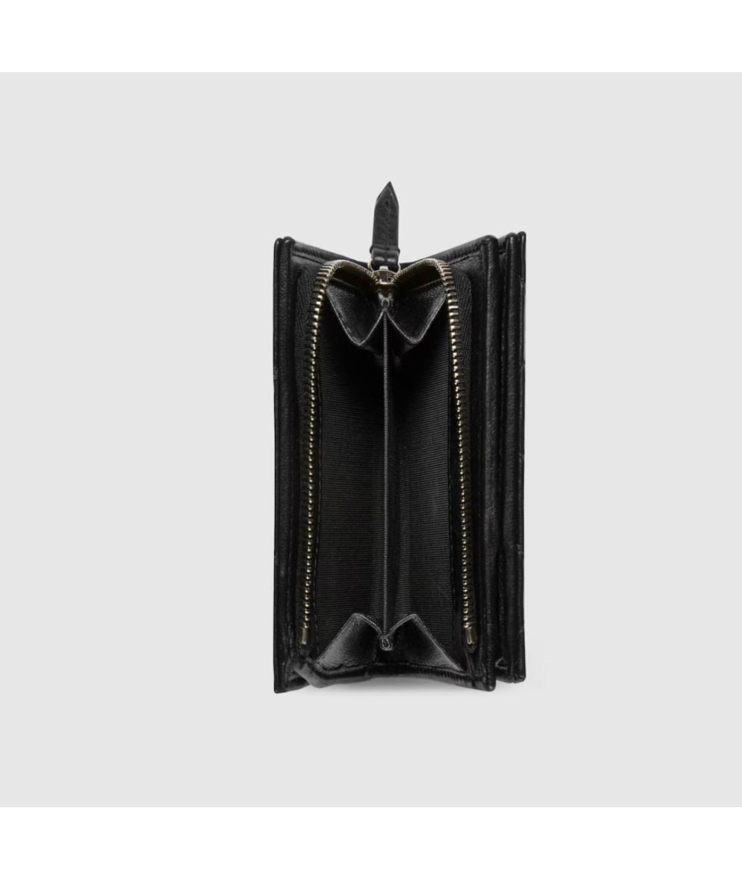GUCCI Черный кожаный кошелек, фото 6