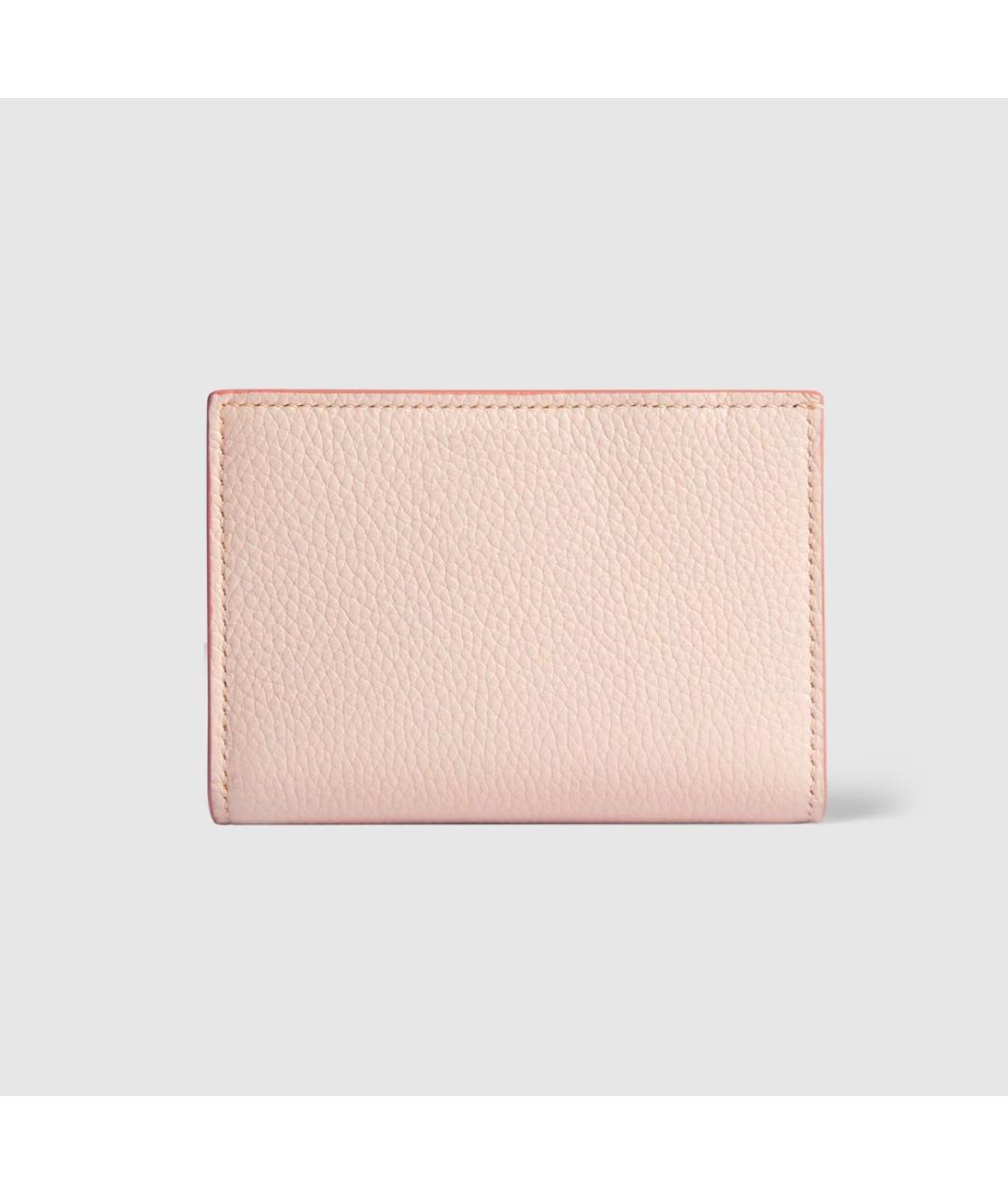 GUCCI Розовый кожаный кошелек, фото 5