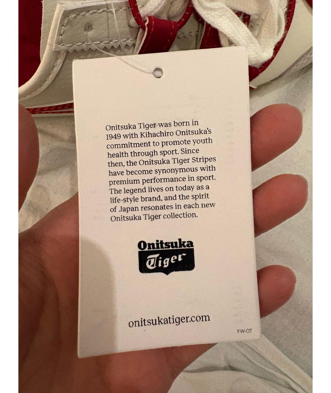 ONITSUKA TIGER Белые кожаные кеды, фото 7