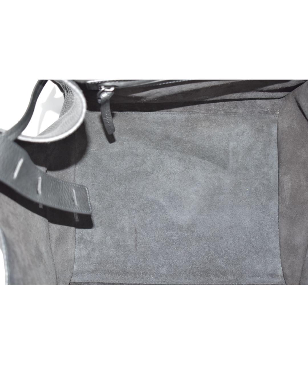 CELINE Черная кожаная сумка через плечо, фото 4