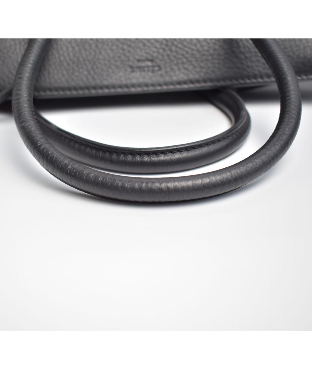 CELINE Черная кожаная сумка через плечо, фото 8