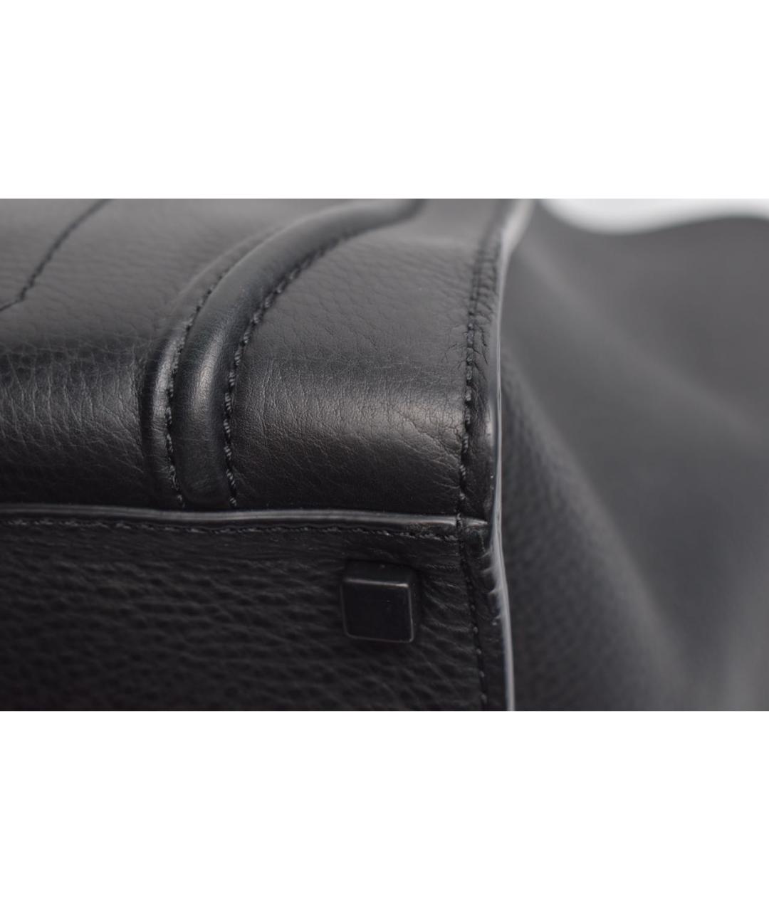 CELINE Черная кожаная сумка через плечо, фото 7