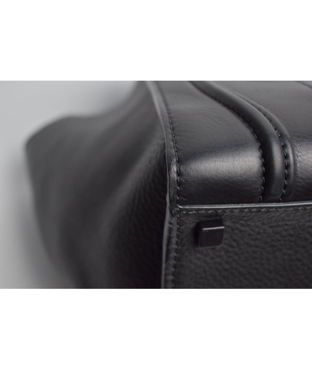 CELINE Черная кожаная сумка через плечо, фото 6