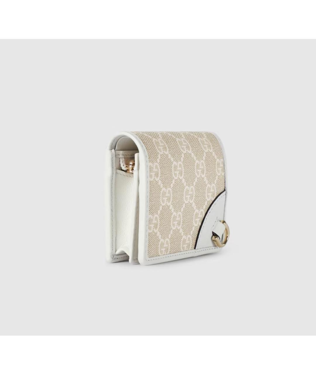 GUCCI Белый кожаный кошелек, фото 3
