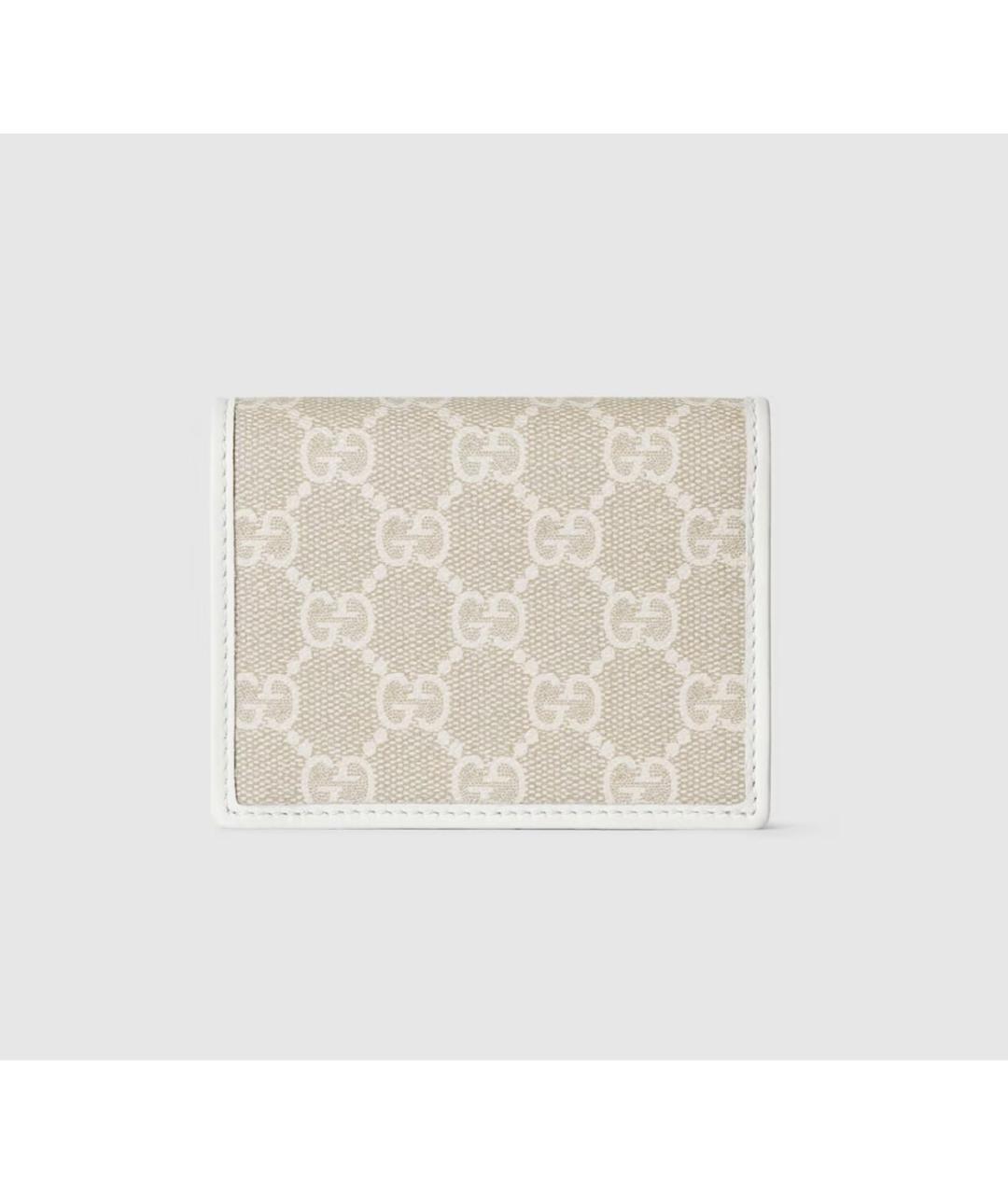 GUCCI Белый кожаный кошелек, фото 5