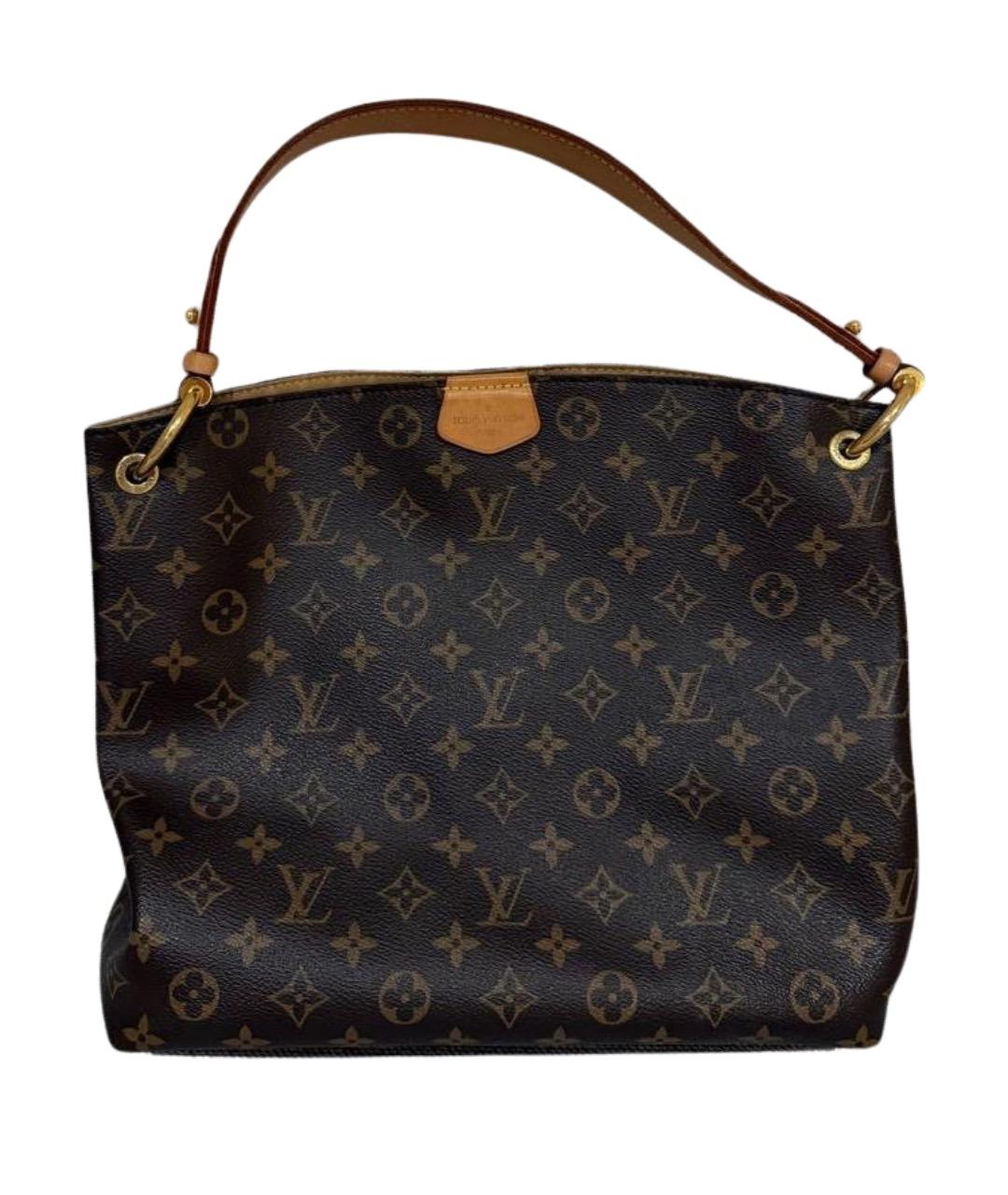 LOUIS VUITTON Коричневая сумка с короткими ручками, фото 1