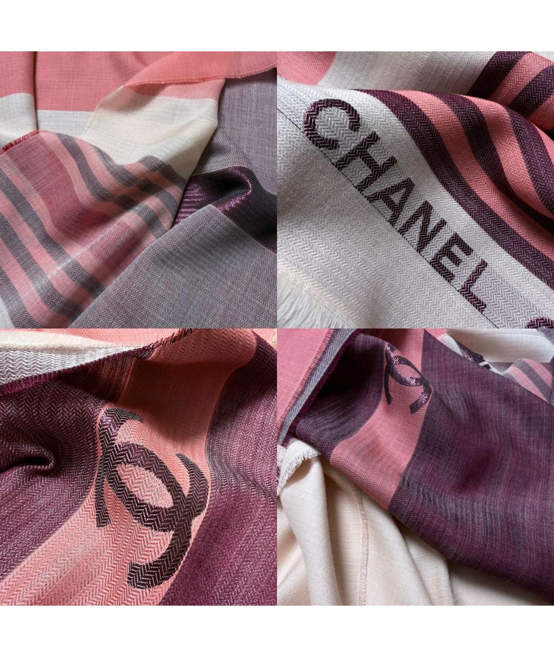 CHANEL Мульти кашемировый шарф, фото 5