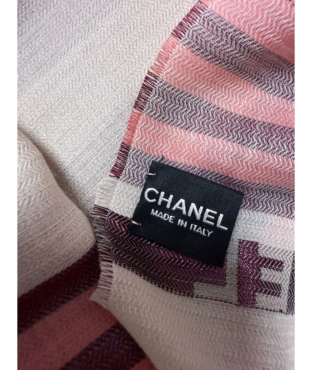 CHANEL Мульти кашемировый шарф, фото 3