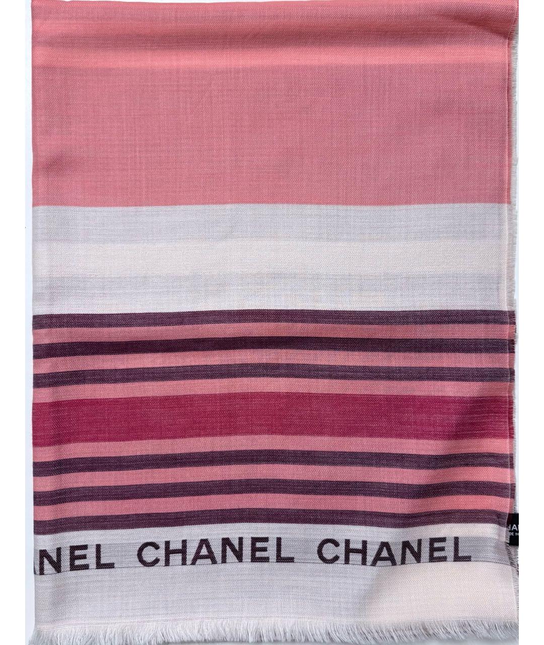 CHANEL Мульти кашемировый шарф, фото 6
