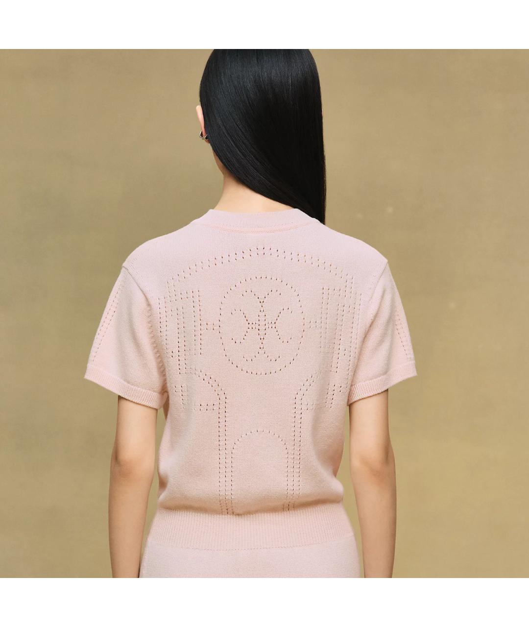 HERMES Розовая кашемировая юбка мини, фото 6