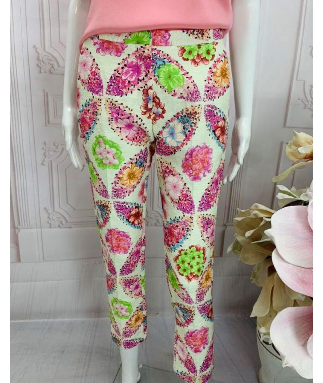 MSGM Мульти хлопковые прямые брюки, фото 8