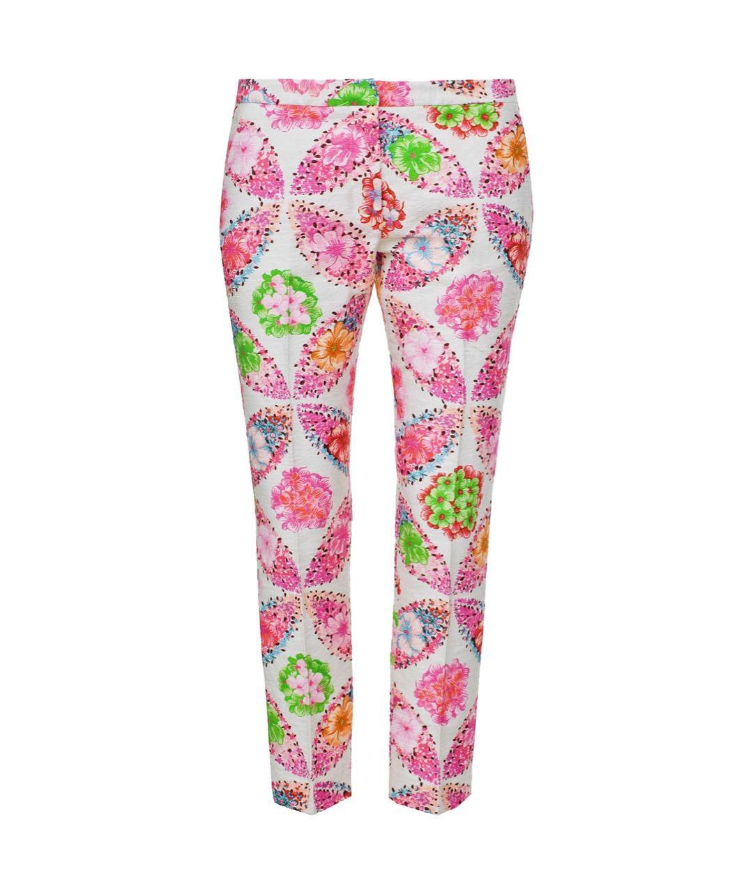 MSGM Мульти хлопковые прямые брюки, фото 1