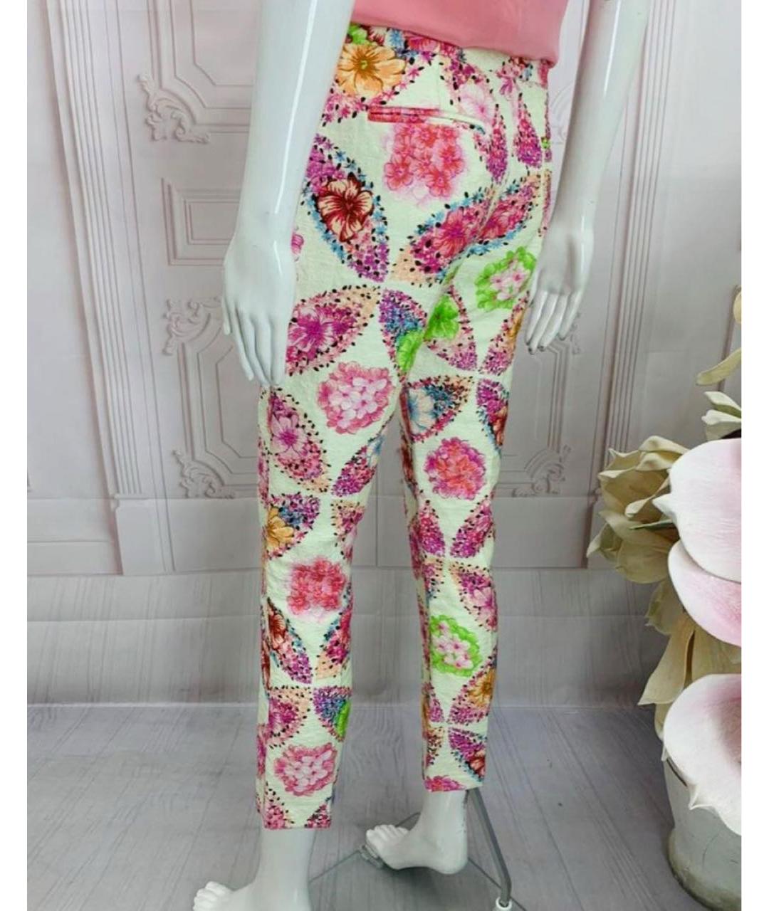 MSGM Мульти хлопковые прямые брюки, фото 6