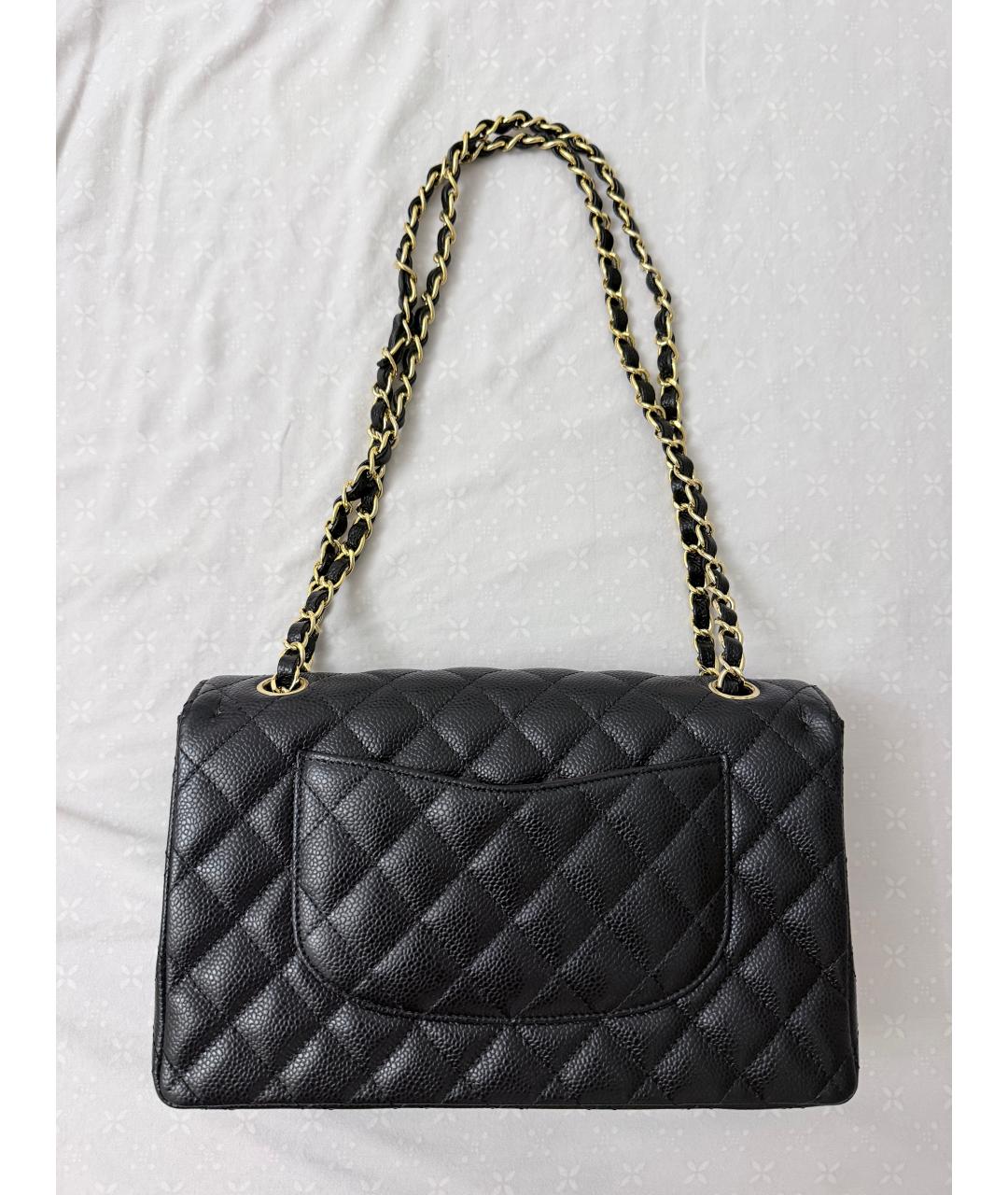 CHANEL Черная кожаная сумка через плечо, фото 2