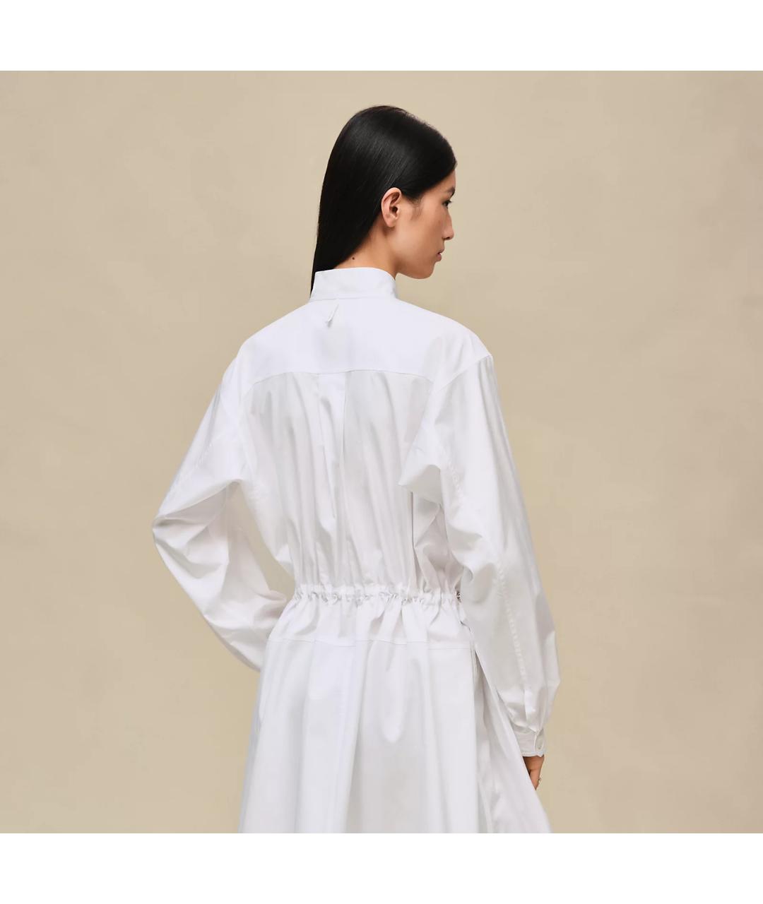 HERMES Белое хлопковое платье, фото 5