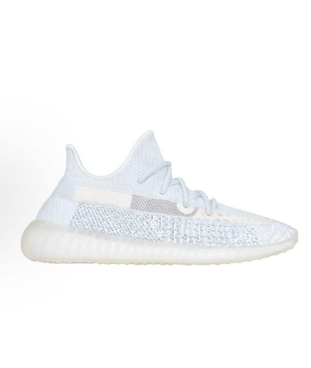 ADIDAS YEEZY Голубые текстильные низкие кроссовки / кеды, фото 9