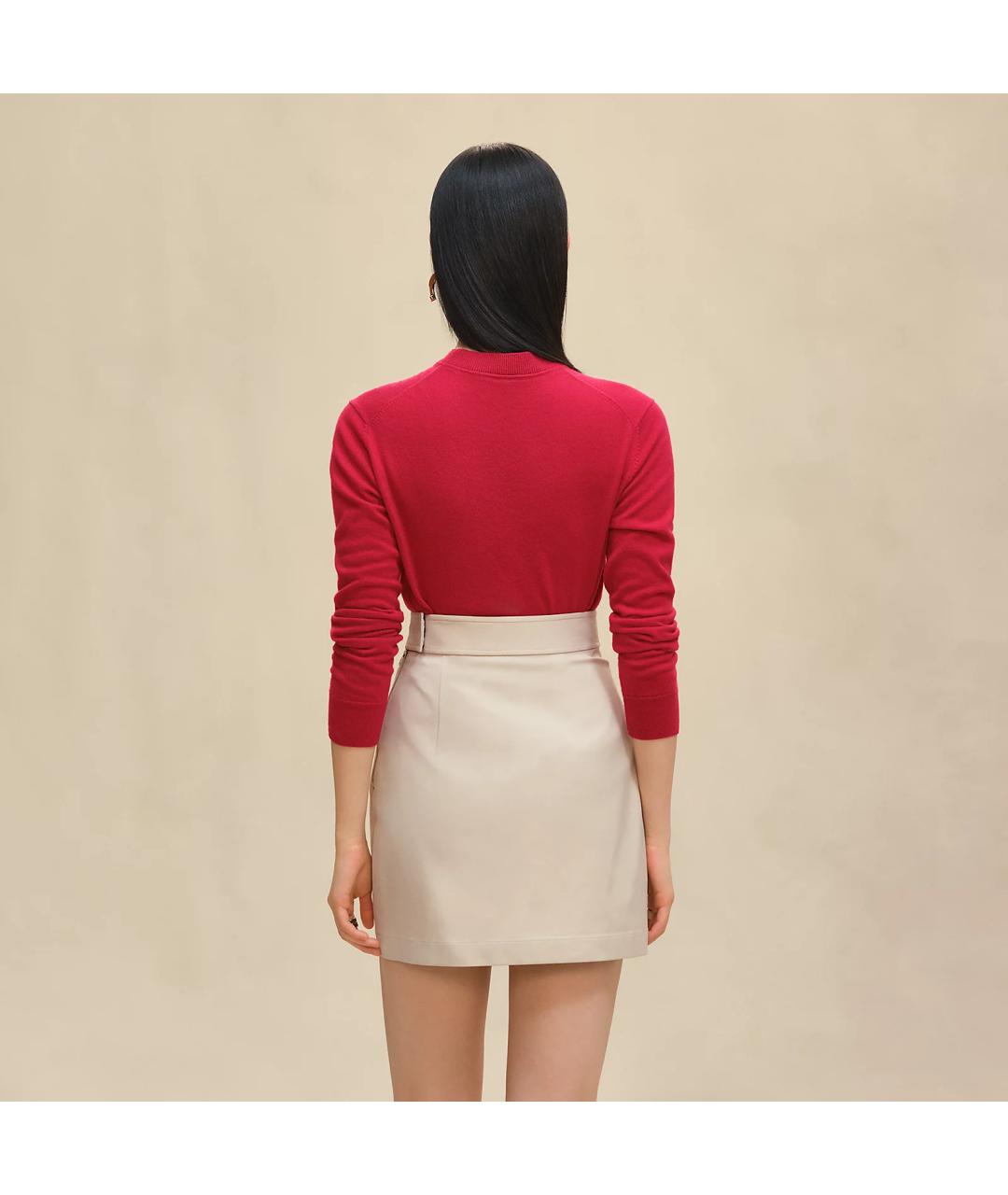 HERMES Бежевая хлопковая юбка мини, фото 3