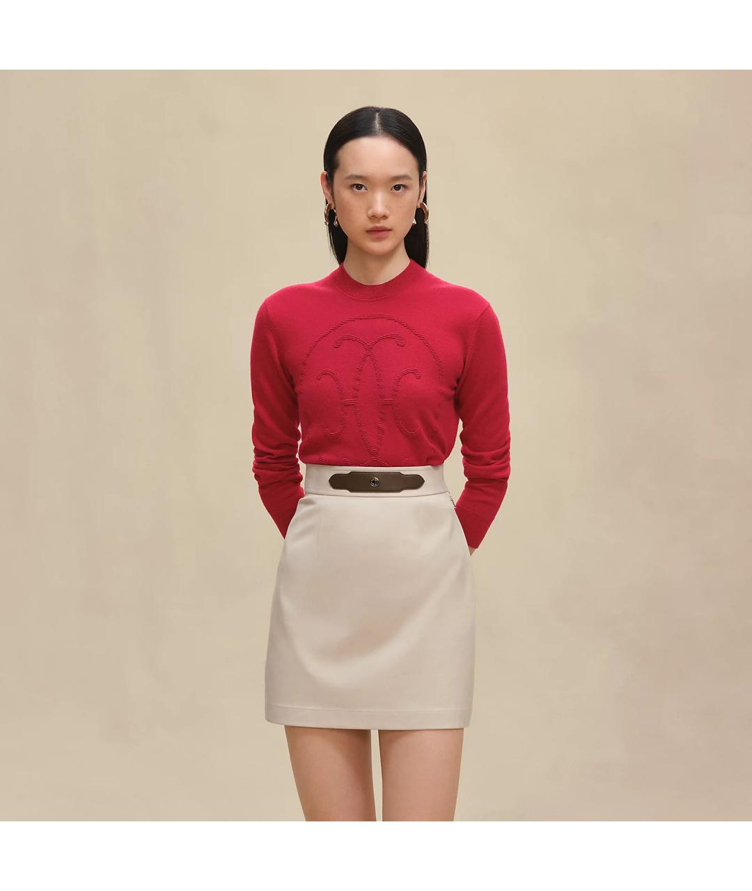 HERMES Бежевая хлопковая юбка мини, фото 2