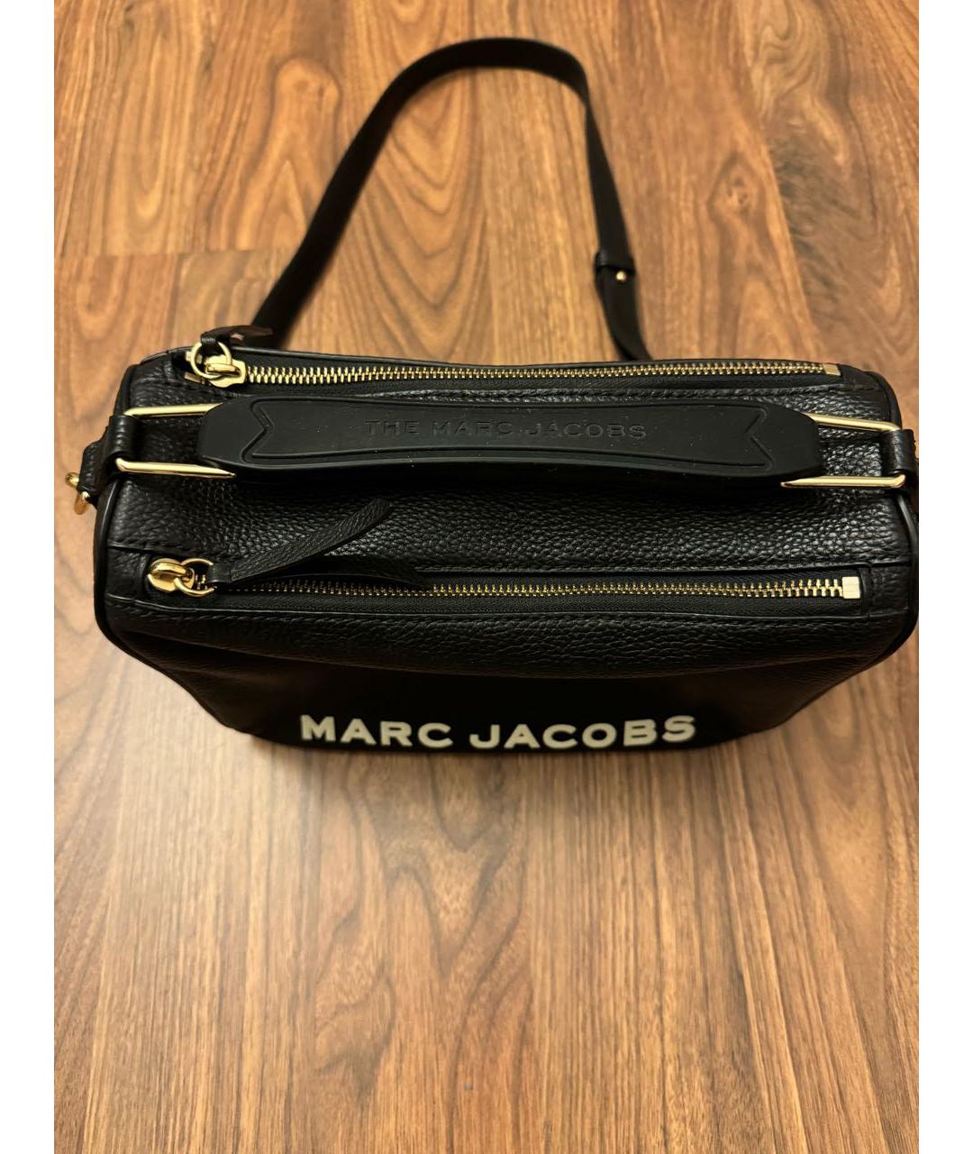 MARC JACOBS Черная кожаная сумка через плечо, фото 2