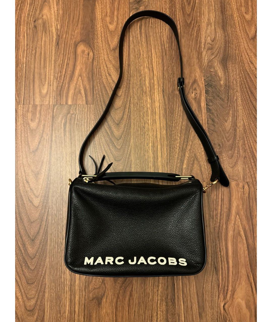 MARC JACOBS Черная кожаная сумка через плечо, фото 4