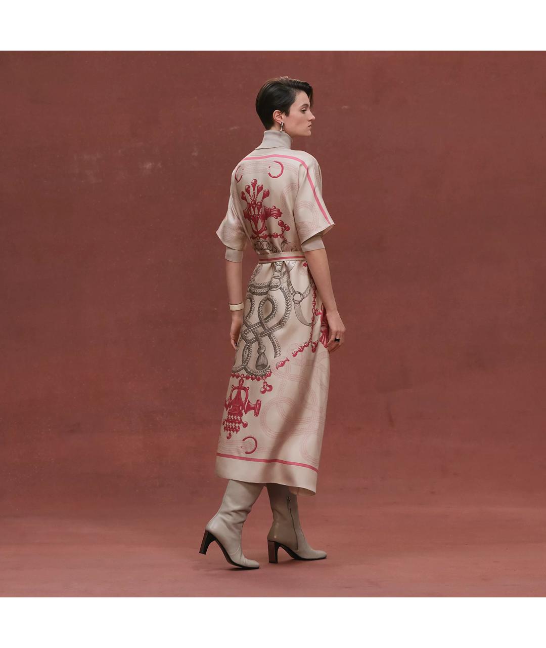 HERMES Шелковое платье, фото 3