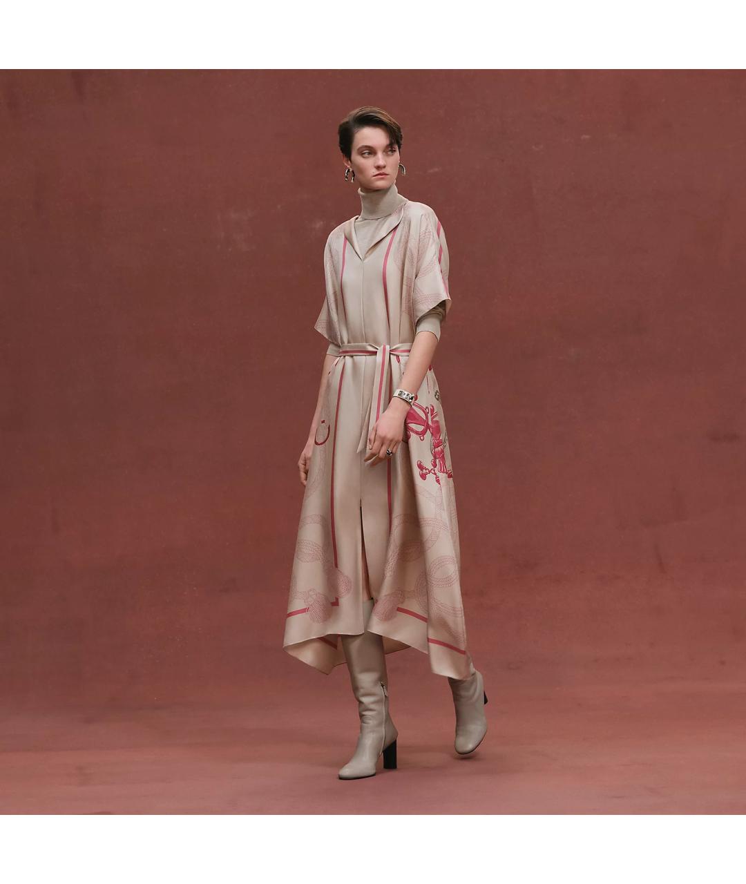 HERMES Шелковое платье, фото 2