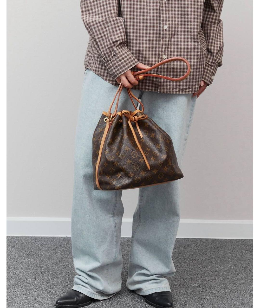 LOUIS VUITTON Коричневая сумка тоут, фото 7