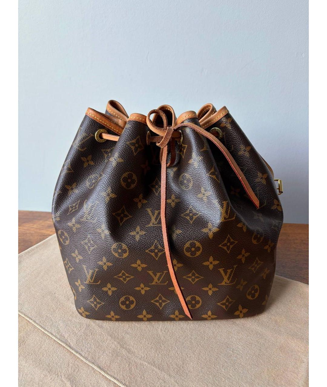 LOUIS VUITTON Коричневая сумка тоут, фото 9